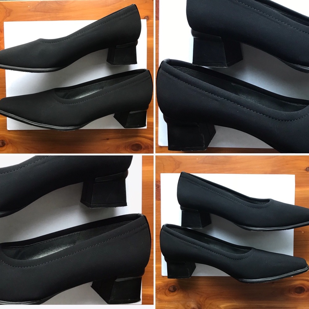 🆕 {STUART WEITZMAN} ‘Peau de Soie’ Classic Black Pump • Size 10.5 - Picture 7 of 10